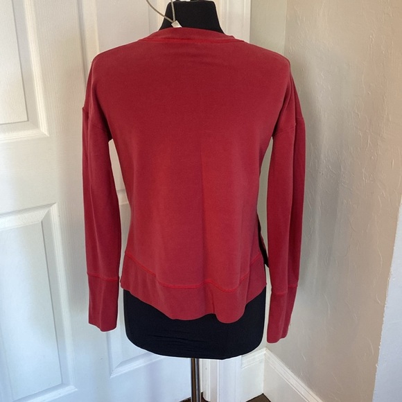 Athleta Red Long Sleeve Sweatshirt - Picture 3 of 6